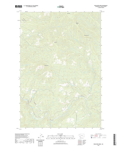 United States Geological Survey Woolford Creek, WA (2020, 24000-Scale) digital map