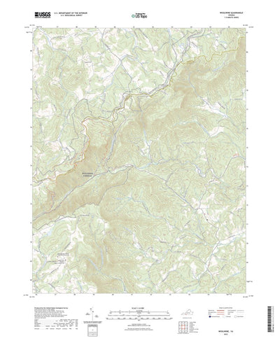 United States Geological Survey Woolwine, VA (2022, 24000-Scale) digital map