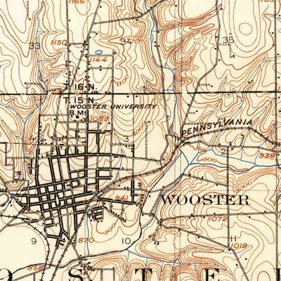 United States Geological Survey Wooster, OH (1903, 62500-Scale) digital map