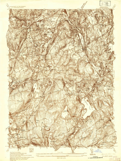 United States Geological Survey Worcester South, MA (1935, 24000-Scale) digital map