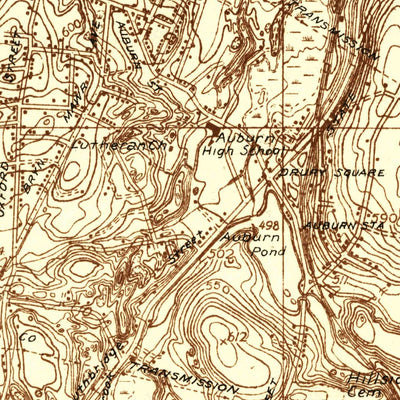 United States Geological Survey Worcester South, MA (1935, 24000-Scale) digital map