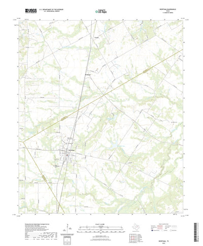 United States Geological Survey Wortham, TX (2022, 24000-Scale) digital map