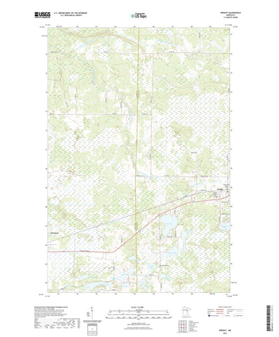 United States Geological Survey Wright, MN (2022, 24000-Scale) digital map