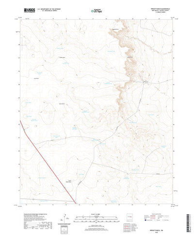 United States Geological Survey Wright Ranch, NM (2020, 24000-Scale) digital map