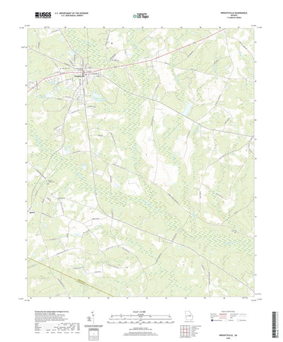 United States Geological Survey Wrightsville, GA (2020, 24000-Scale) digital map