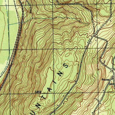 United States Geological Survey Wurtsboro, NY (1943, 31680-Scale) digital map
