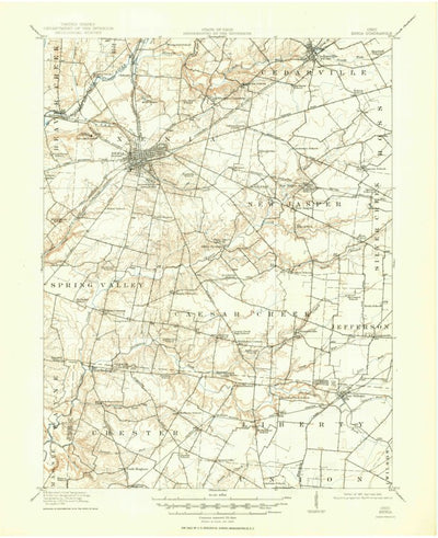 United States Geological Survey Xenia, OH (1917, 62500-Scale) digital map