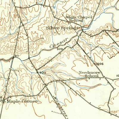 United States Geological Survey Xenia, OH (1917, 62500-Scale) digital map