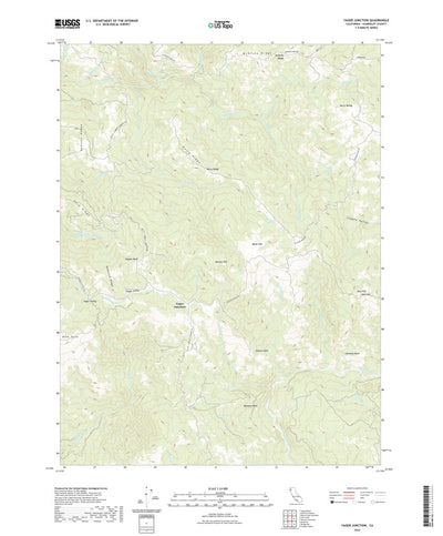 United States Geological Survey Yager Junction, CA (2022, 24000-Scale) digital map