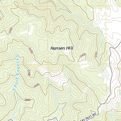 United States Geological Survey Yager Junction, CA (2022, 24000-Scale) digital map