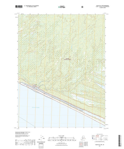 United States Geological Survey Yakutat B-3 SW, AK (2021, 25000-Scale) digital map