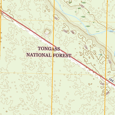 United States Geological Survey Yakutat C-4 SW, AK (2021, 25000-Scale) digital map