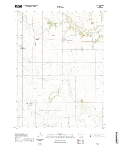 United States Geological Survey Yale, IA (2022, 24000-Scale) digital map