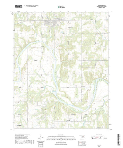 United States Geological Survey Yale, OK (2022, 24000-Scale) digital map