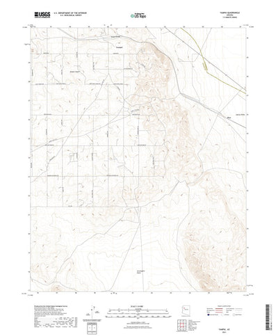 United States Geological Survey Yampai, AZ (2021, 24000-Scale) digital map