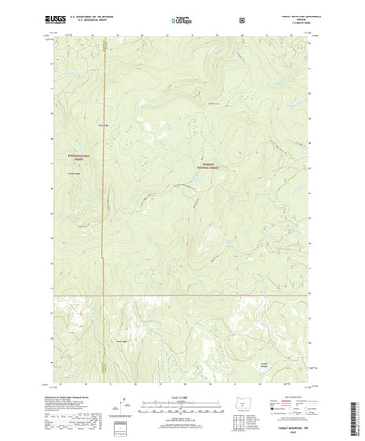 United States Geological Survey Yamsay Mountain, OR (2020, 24000-Scale) digital map