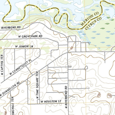 United States Geological Survey Yankeetown SE, FL (2021, 24000-Scale) digital map
