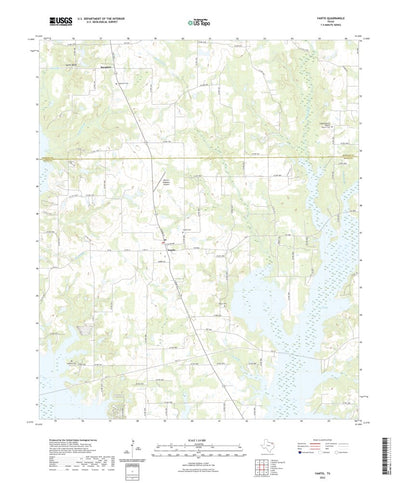 United States Geological Survey Yantis, TX (2022, 24000-Scale) digital map
