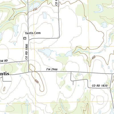 United States Geological Survey Yantis, TX (2022, 24000-Scale) digital map