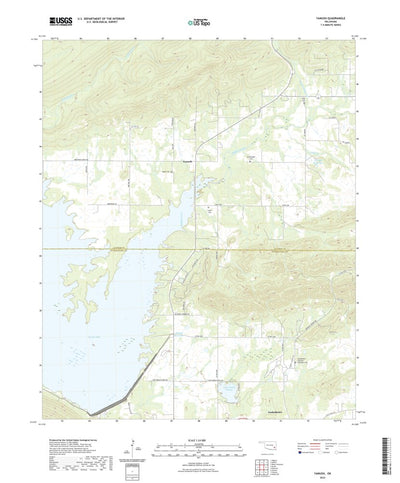 United States Geological Survey Yanush, OK (2022, 24000-Scale) digital map