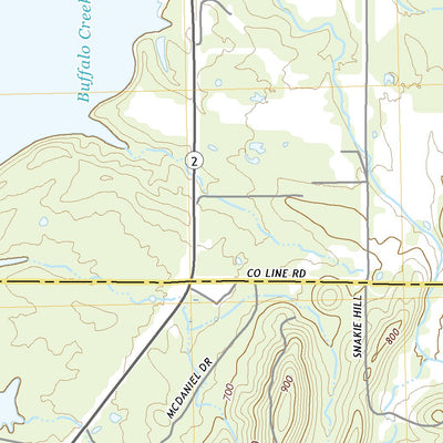United States Geological Survey Yanush, OK (2022, 24000-Scale) digital map