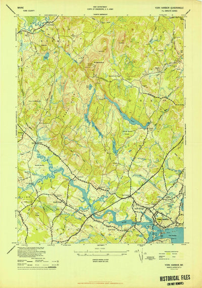 United States Geological Survey York Harbor, ME (1944, 24000-Scale) digital map