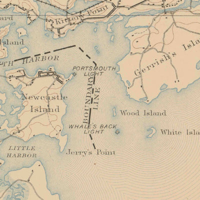 United States Geological Survey York, ME-NH (1893, 62500-Scale) digital map