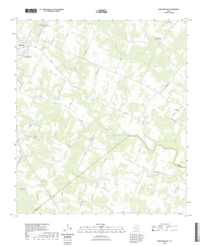 United States Geological Survey Yorktown East, TX (2022, 24000-Scale) digital map