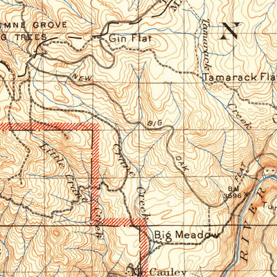 United States Geological Survey Yosimite, CA (1909, 125000-Scale) digital map