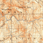 United States Geological Survey Yosimite, CA (1909, 125000-Scale) digital map
