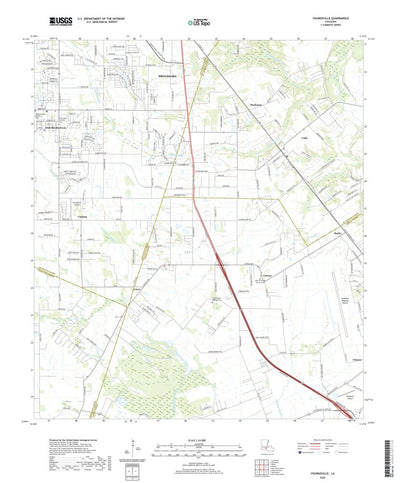 United States Geological Survey Youngsville, LA (2020, 24000-Scale) digital map