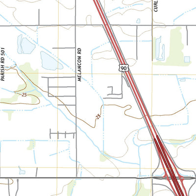 United States Geological Survey Youngsville, LA (2020, 24000-Scale) digital map
