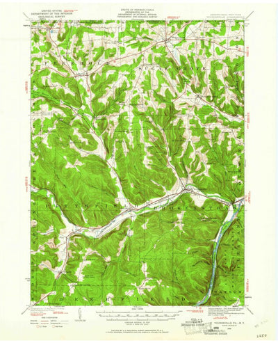 United States Geological Survey Youngsville, PA-NY (1926, 62500-Scale) digital map