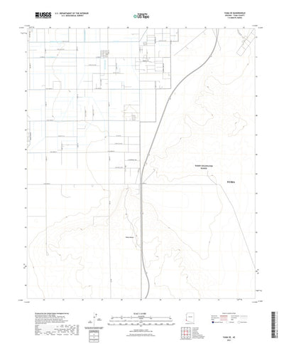 United States Geological Survey Yuma SE, AZ (2021, 24000-Scale) digital map