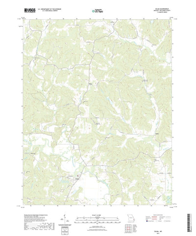 United States Geological Survey Zalma, MO (2021, 24000-Scale) digital map