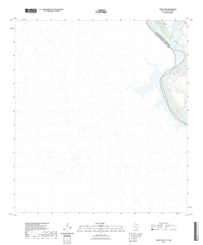 United States Geological Survey Zapata NW, TX (2022, 24000-Scale) digital map