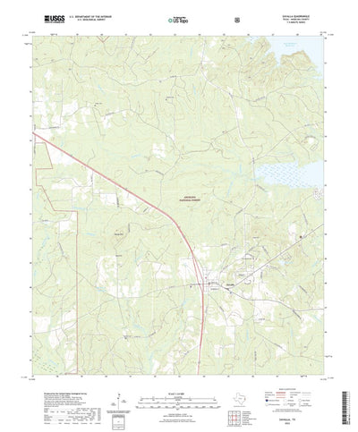United States Geological Survey Zavalla, TX (2022, 24000-Scale) digital map