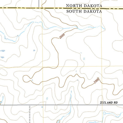 United States Geological Survey Zeeland NW, SD (2021, 24000-Scale) digital map