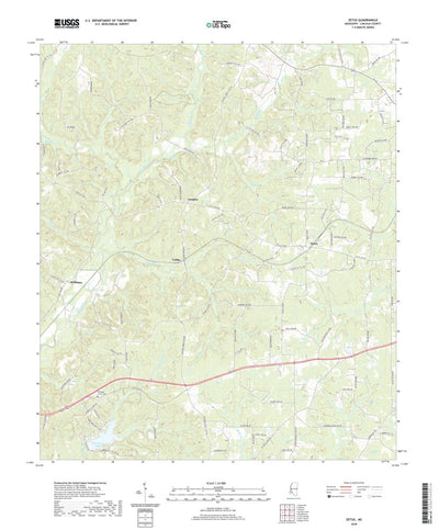 United States Geological Survey Zetus, MS (2020, 24000-Scale) digital map