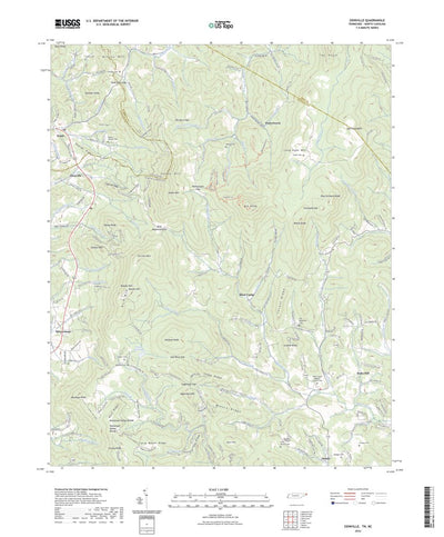 United States Geological Survey Zionville, TN (2022, 24000-Scale) digital map