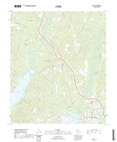 United States Geological Survey Zwolle, LA (2020, 24000-Scale) digital map