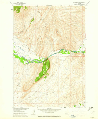 University of Washington Block Mountain, Montana digital map