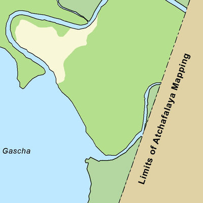 US Army Corps of Engineers Atchafalaya River Chart 41 - Lake Gashcha, LA digital map