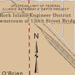 US Army Corps of Engineers Chart 119 - Illinois River Miles 323.4 - 327.2 digital map