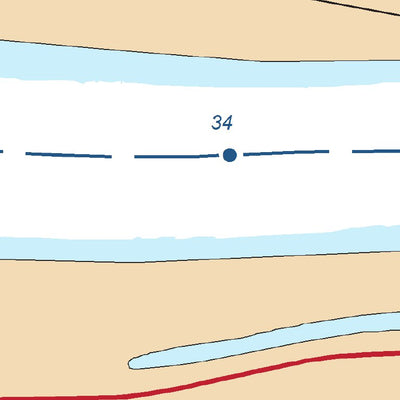 US Army Corps of Engineers Chart 12 - Illinois River Miles 32.6 - 35.5 digital map