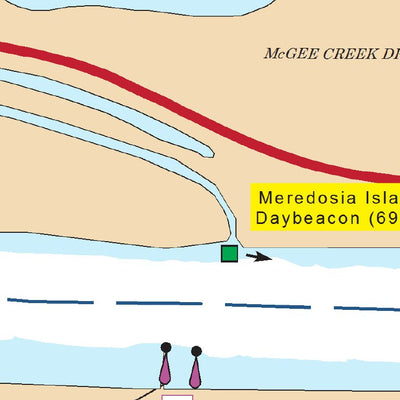 US Army Corps of Engineers Chart 24 - Illinois River Miles 68.0 - 70.8 digital map