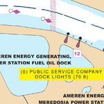 US Army Corps of Engineers Chart 24 - Illinois River Miles 68.0 - 70.8 digital map