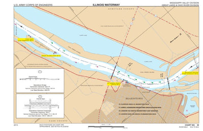 US Army Corps of Engineers Chart 30 - Illinois River Miles 83.6 - 89.4 digital map