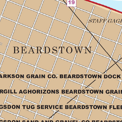 US Army Corps of Engineers Chart 30 - Illinois River Miles 83.6 - 89.4 digital map