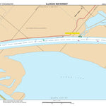 US Army Corps of Engineers Chart 44 - Illinois River Miles 130.0 - 132.9 digital map